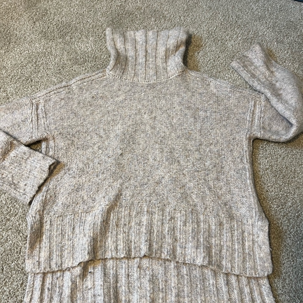 Cozy Heathered Turtleneck Sweater
